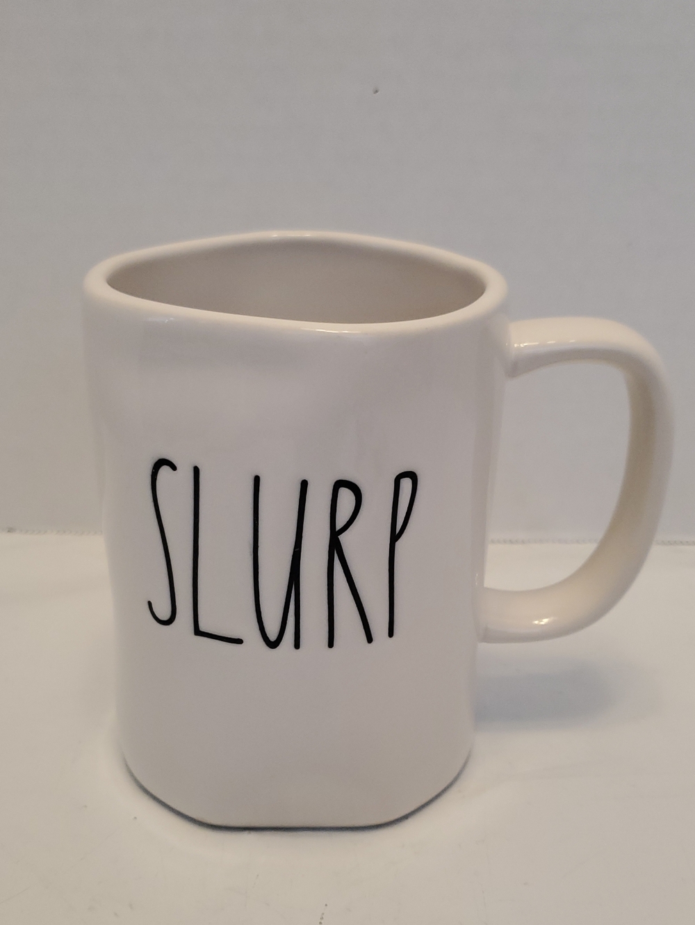 Rae Dunn Ceramic Mug 'SLURP'